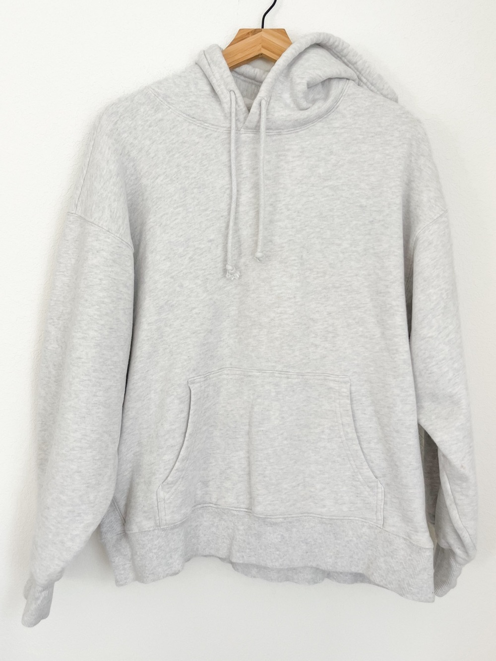 Tna Cozy Fleece Boyfriend Hoodie Medium Heather Gray
